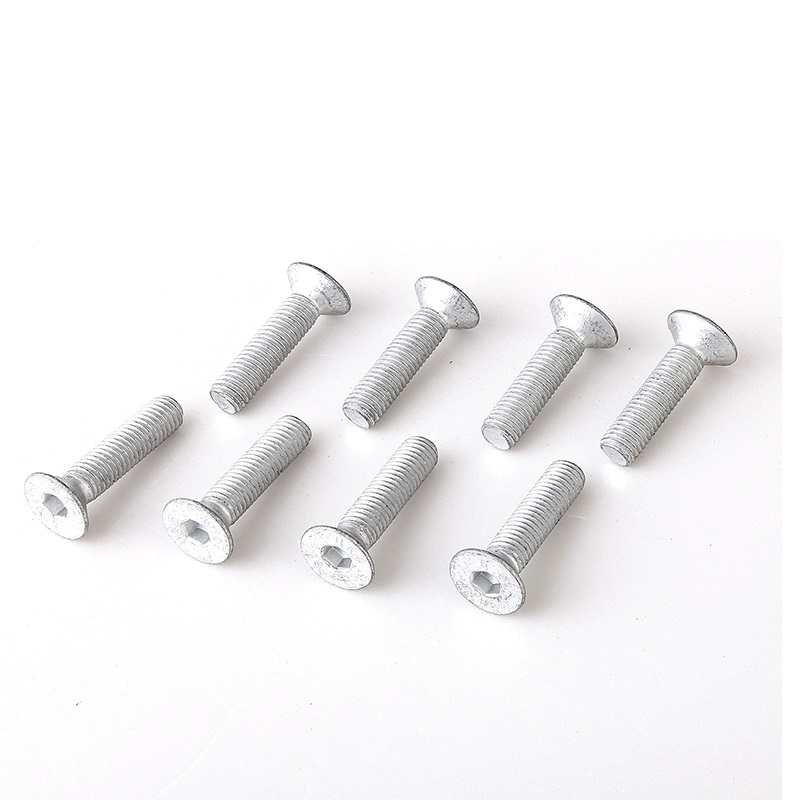 High Strength Grade 4.8 8.8 10.9 12.9 Dacromet DIN7991 CSK Flat Head Hex Socket Bolts
