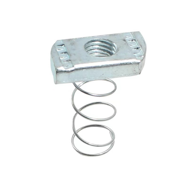 High Strength Grade 4 8 10 12 Steel Galvanized Blue White Zinc Plated Spring Channel Nuts