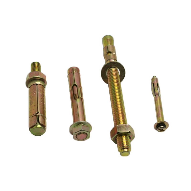 Color Yellow Zinc Plated Carbon Steel Gecko Repair Expansion Wedge Anchor Bolts