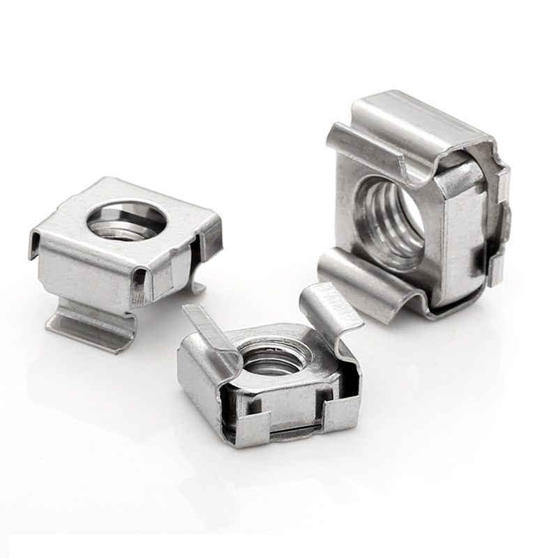High Strength Grade 4 8 10 12 Steel Galvanized Blue White Zinc Plated Cage Nuts