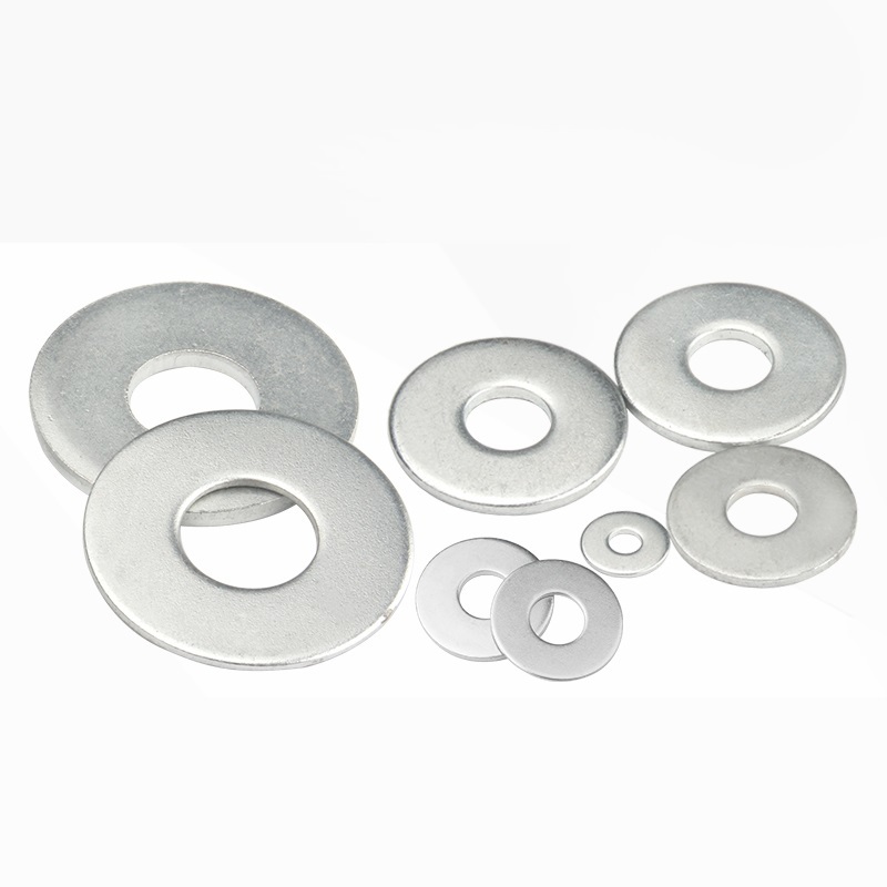 Blue White Zinc Plated Steel DIN125 Flat Washers
