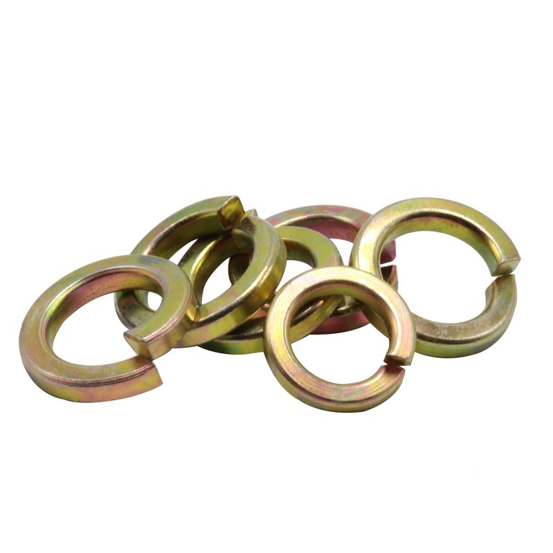Color Yellow Zinc Plated Steel DIN127 Spring Washers