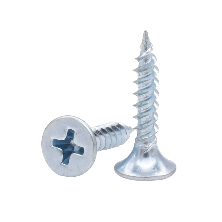 Blue White Zinc Plated Drywall Screws
