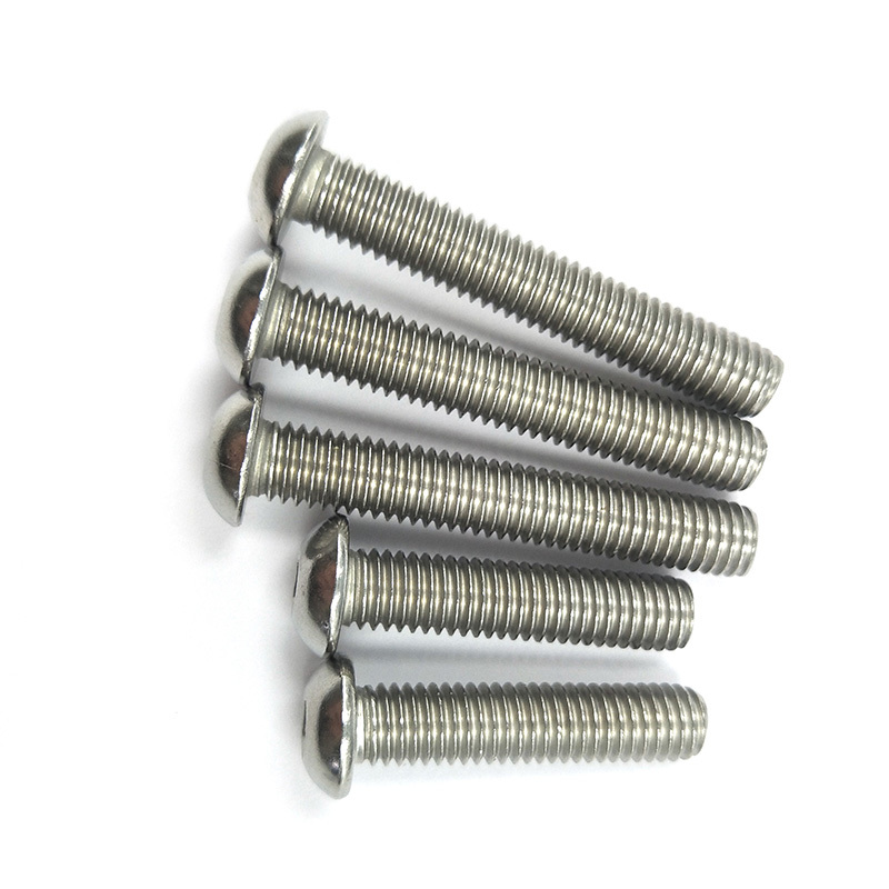 Stainless Steel A2-70 A4-80 SS201 SS304 SS316 ISO7380 Button Head Hex Socket Bolts