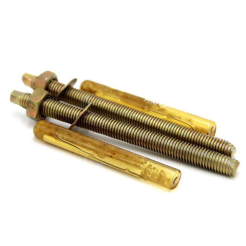 Color Yellow Zinc Plated Steel Chemical Anchor Bolts