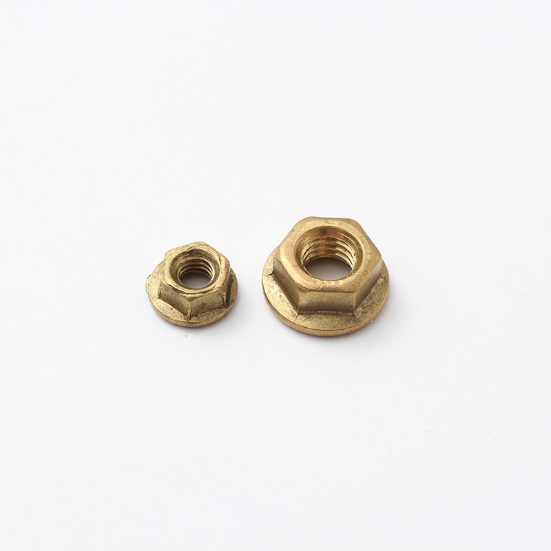 Copper Brass DIN6923 Hex Flange Nuts
