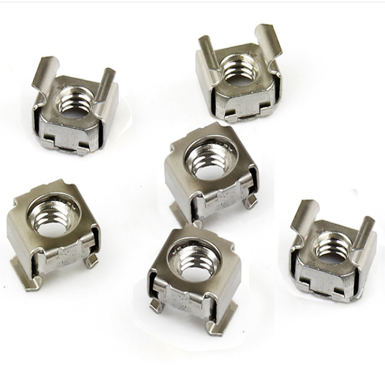 High Strength Grade 4 8 10 12 Steel Galvanized Blue White Zinc Plated Cage Nuts