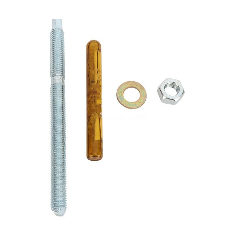 White Blue Zinc Plated Steel Chemical Anchor Bolts