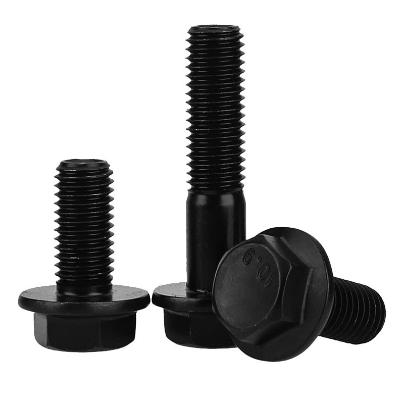 High Strength Grade 4.8 8.8 10.9 12.9 Black Oxide DIN6921 Flange Bolts