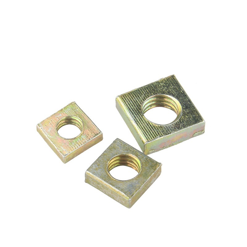 High Strength Grade 4 8 10 12 Steel Galvanized Blue White Zinc Plated DIN577 Square Nuts