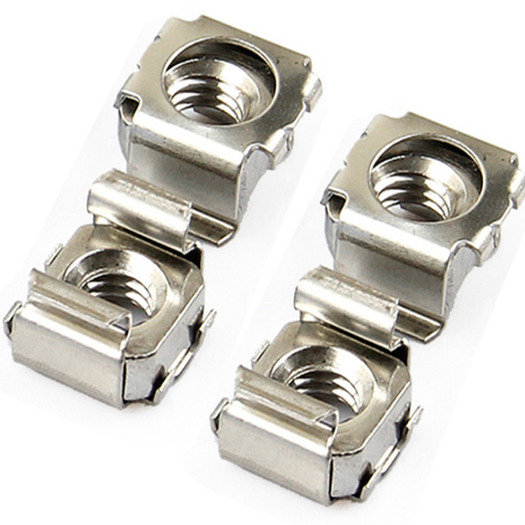 High Strength Grade 4 8 10 12 Steel Galvanized Blue White Zinc Plated Cage Nuts