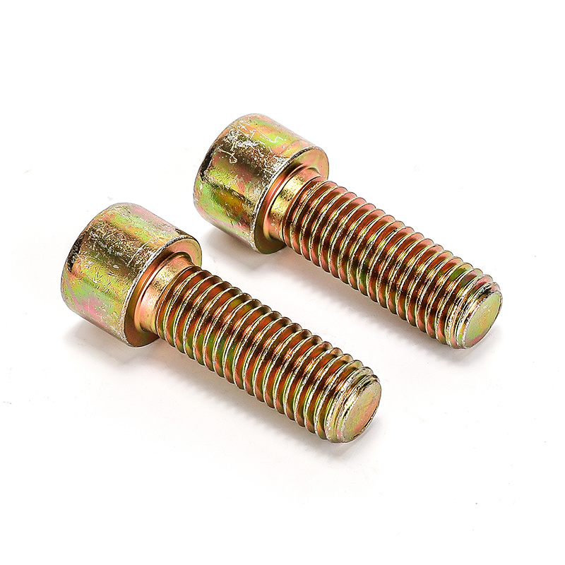 High Strength Grade 4.8 8.8 10.9 12.9 Steel Yellow Zinc Plated DIN912 Allen Bolts