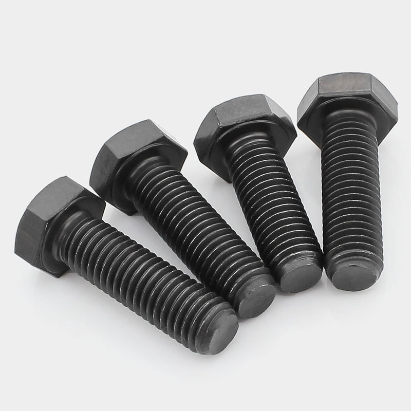 Grade 4.8 Carbon Steel DIN931 DIN933 Black Oxide Hex Bolts