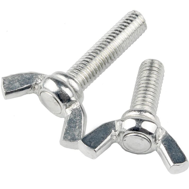 High Strength Grade 4.8 8.8 10.9 12.9 Galvanized White Blue Zinc Plated DIN316 Butterfly Wing Bolts