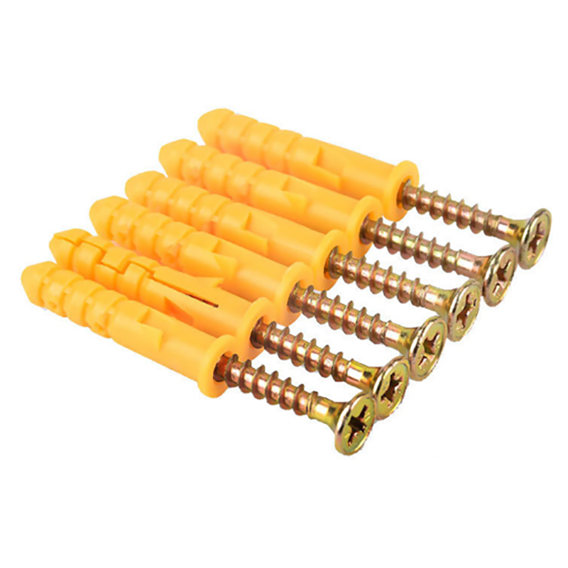 Nylon Plastic Wall Plug Anchor With Screws Plastic Expansion Anchor