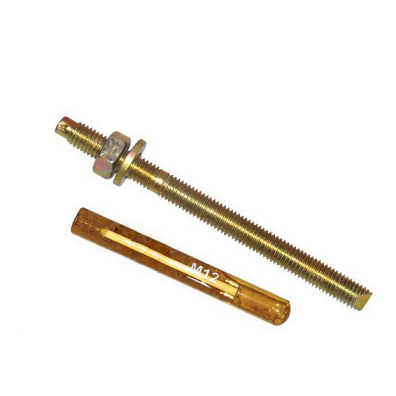 Color Yellow Zinc Plated Steel Chemical Anchor Bolts