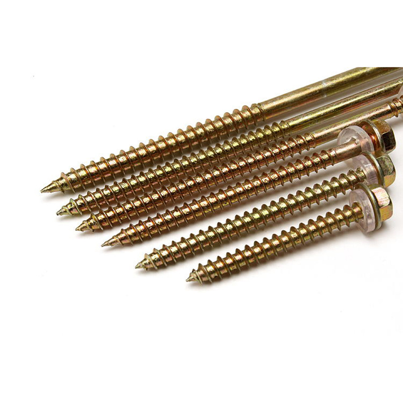 Color Yellow Zinc PlatedSteel Hexagon Head Hex Self-tapping Screws