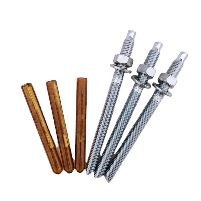 White Blue Zinc Plated Steel Chemical Anchor Bolts-Hebei Chengyi