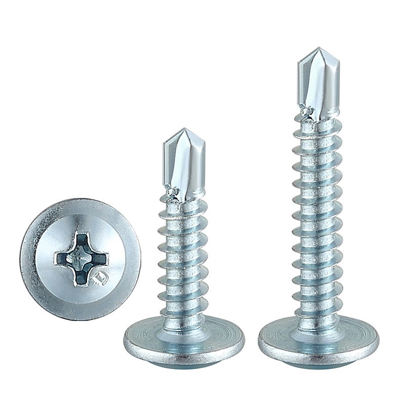 Zinc Plated Large Flat Head Drill Screw Self-drillng Screws