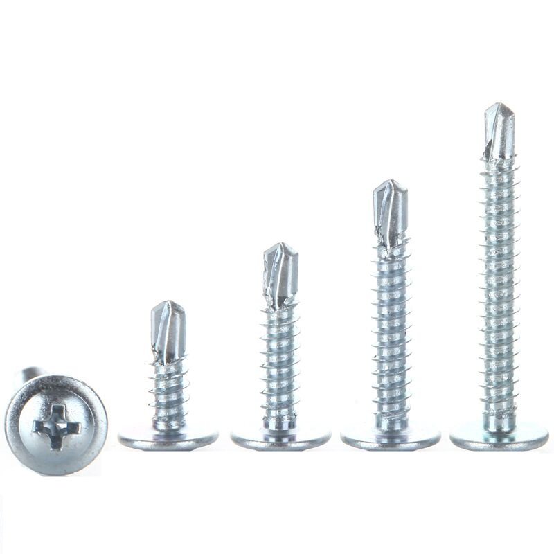 Zinc Plated Large Flat Head Drill Screw Self-drillng Screws