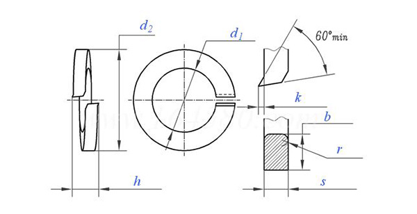 Black Oxide DIN127 Spring Washers-Hebei Chengyi Engineering
