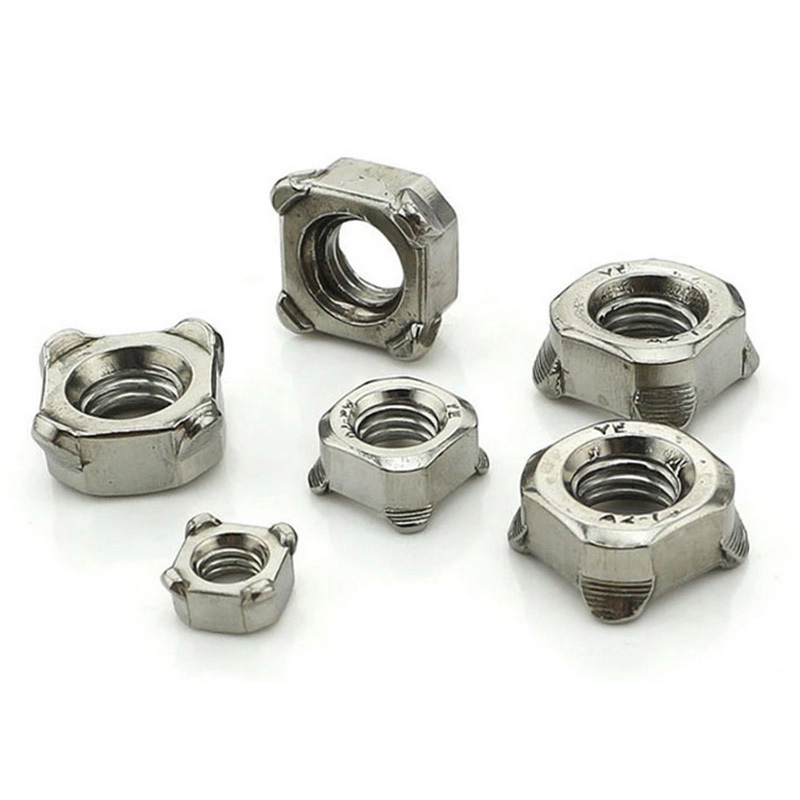 Stainless Steel A2-70 A4-80 SS201 SS304 SS316 DIN928 Square Weld Nuts