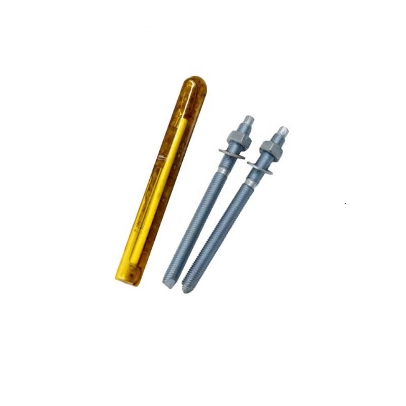 White Blue Zinc Plated Steel Chemical Anchor Bolts