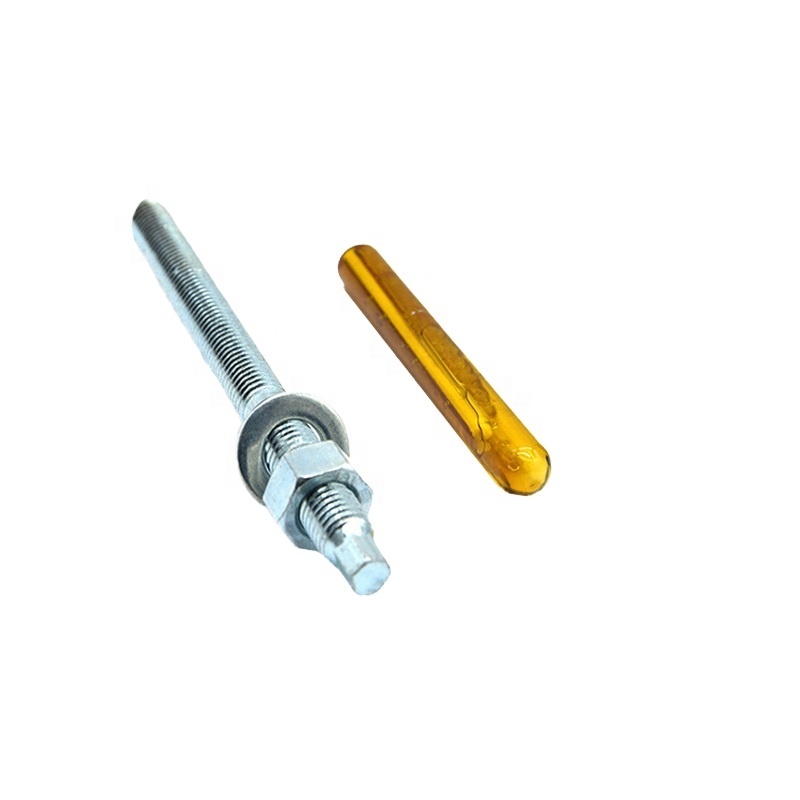 White Blue Zinc Plated Steel Chemical Anchor Bolts