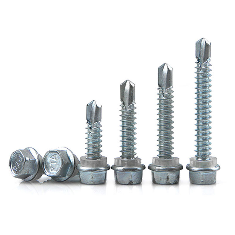 Zinc Plated Steel Hexagon Head Drill Screw Hex Self-drillng Scrwes