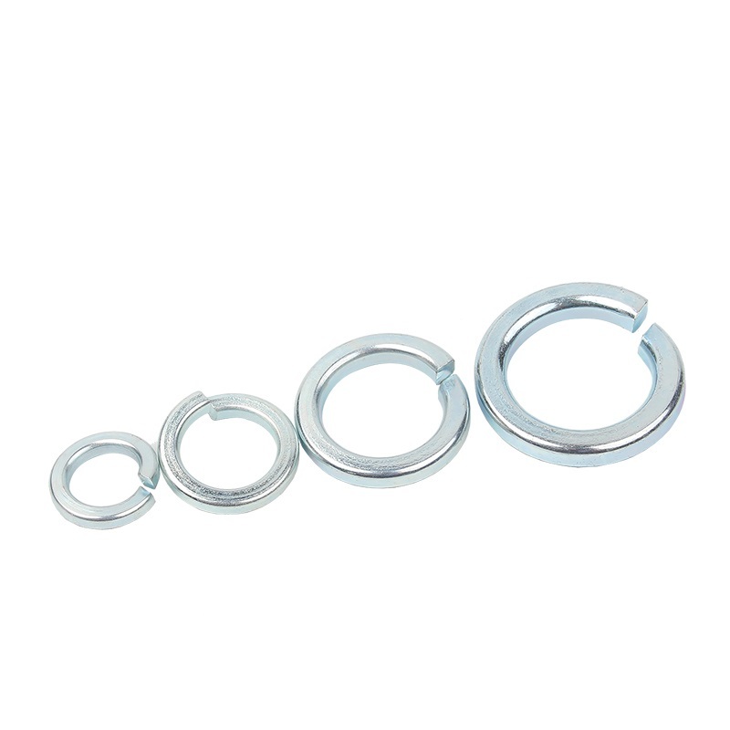 White Blue Zinc Plated Steel DIN127 Spring Washers-Hebei Chengyi