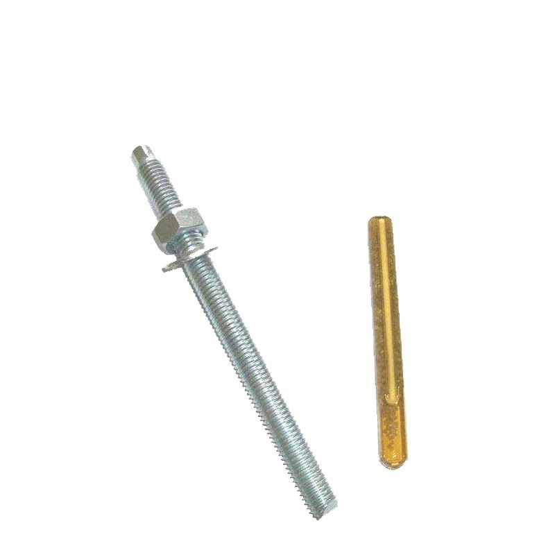 White Blue Zinc Plated Steel Chemical Anchor Bolts