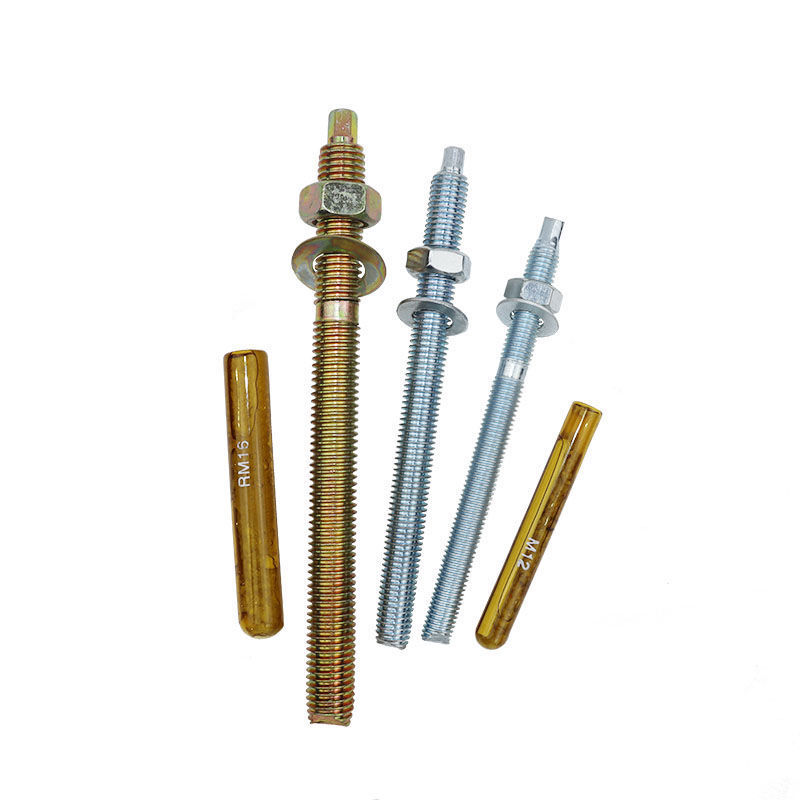 White Blue Zinc Plated Steel Chemical Anchor Bolts-Hebei Chengyi