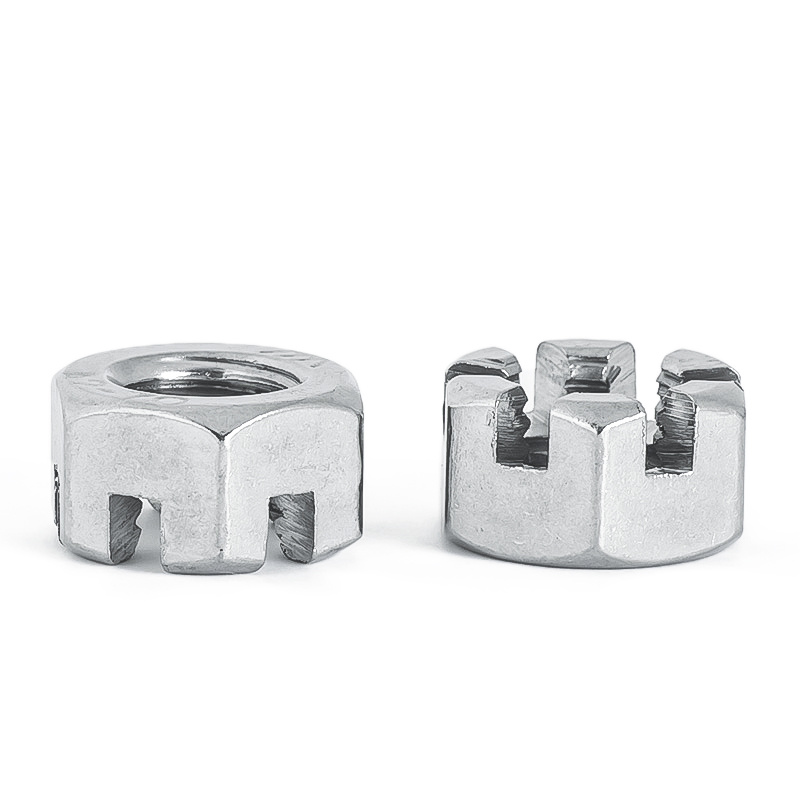 Stainless Steel A2-70 A4-80 SS201 SS304 SS316 DIN935 Castle Nuts