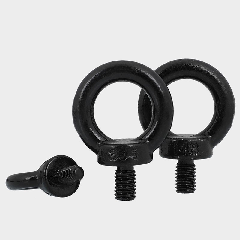 High Strength Grade 4.8 8.8 10.9 12.9 Steel Black Oxide DIN580 Eye Bolts