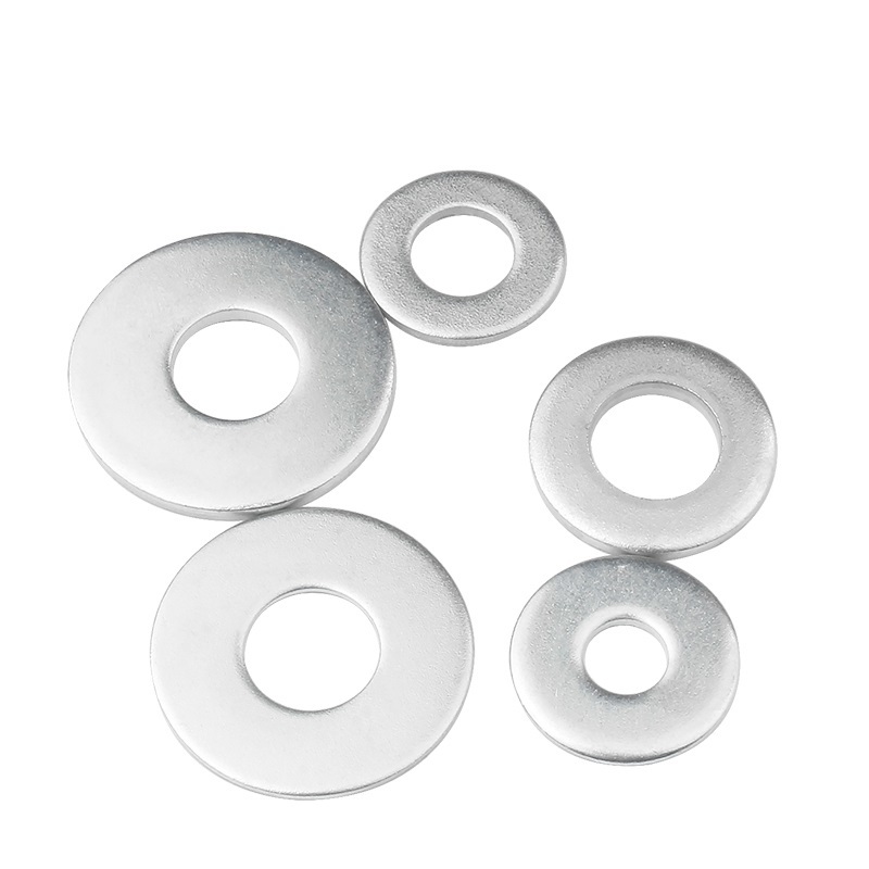 Blue White Zinc Plated Steel DIN125 Flat Washers