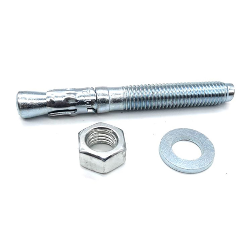 White Blue Zinc Plated Carbon Steel Wedge Anchor Bolts