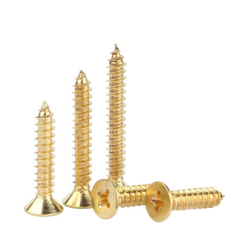 Copper Brass Countersunk CSK Flat Head Self-tapping Screws