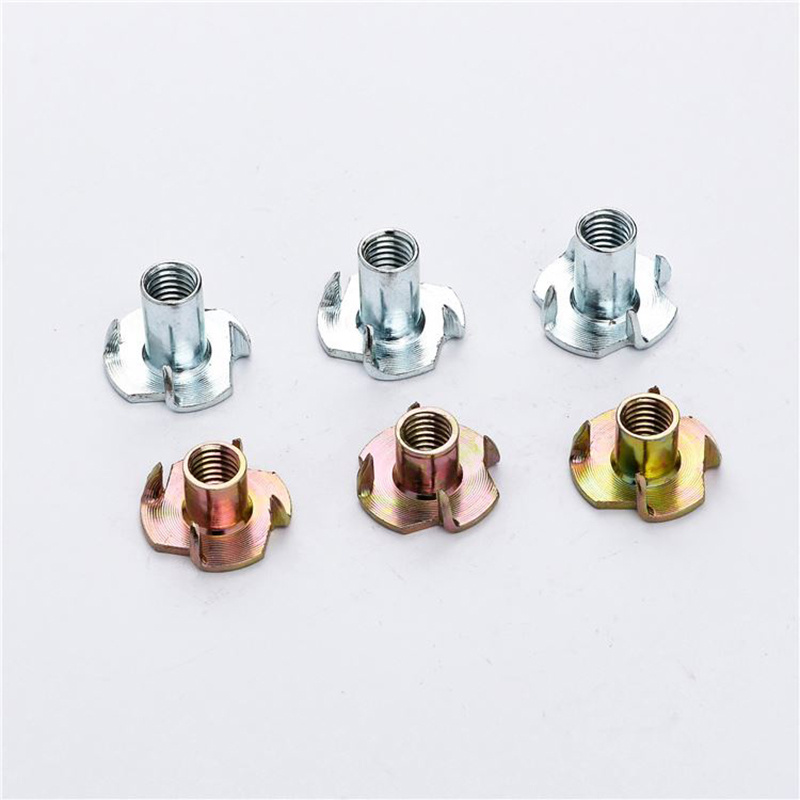 Color Yellow Zinc Plated Female Wood T Tee Four | Hebei Chengyi