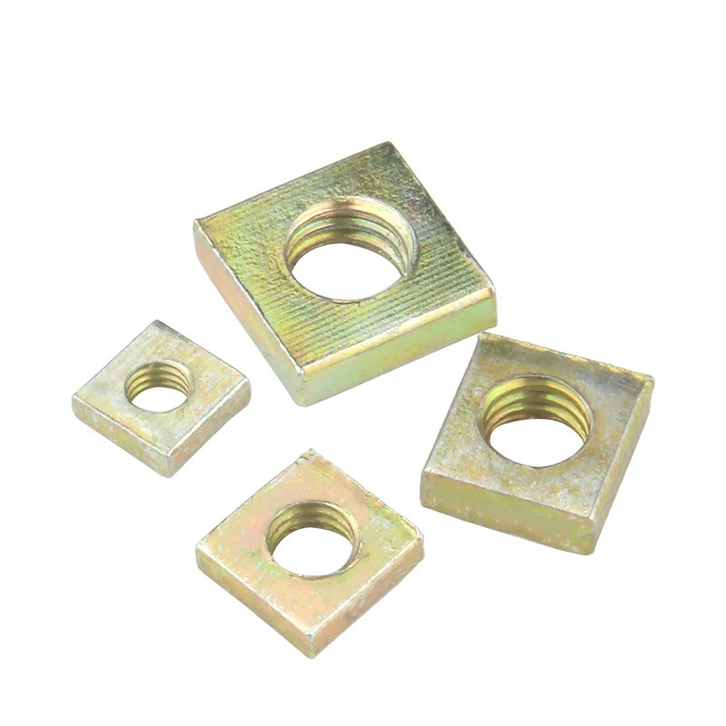 High Strength Grade 4 8 10 12 Steel Galvanized Blue White Zinc Plated DIN577 Square Nuts