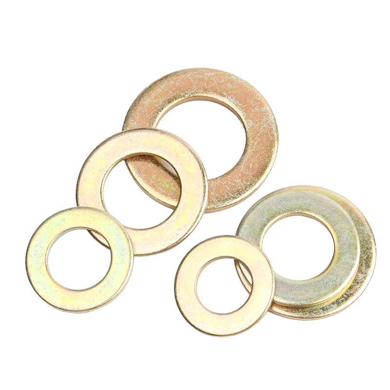 Color Yellow Zinc Plated Steel DIN125 Flat Washers-Hebei Chengyi