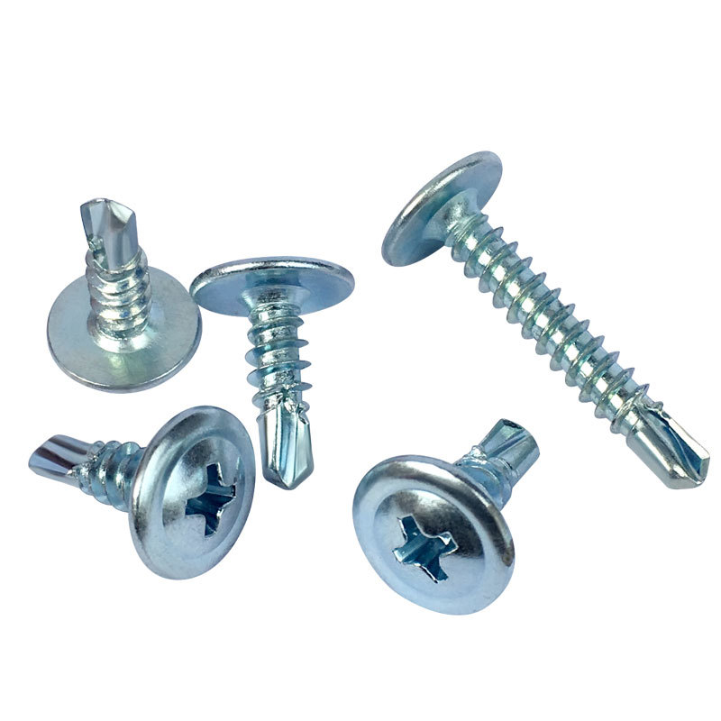 Zinc Plated Large Flat Head Drill Screw Self-drillng Screws