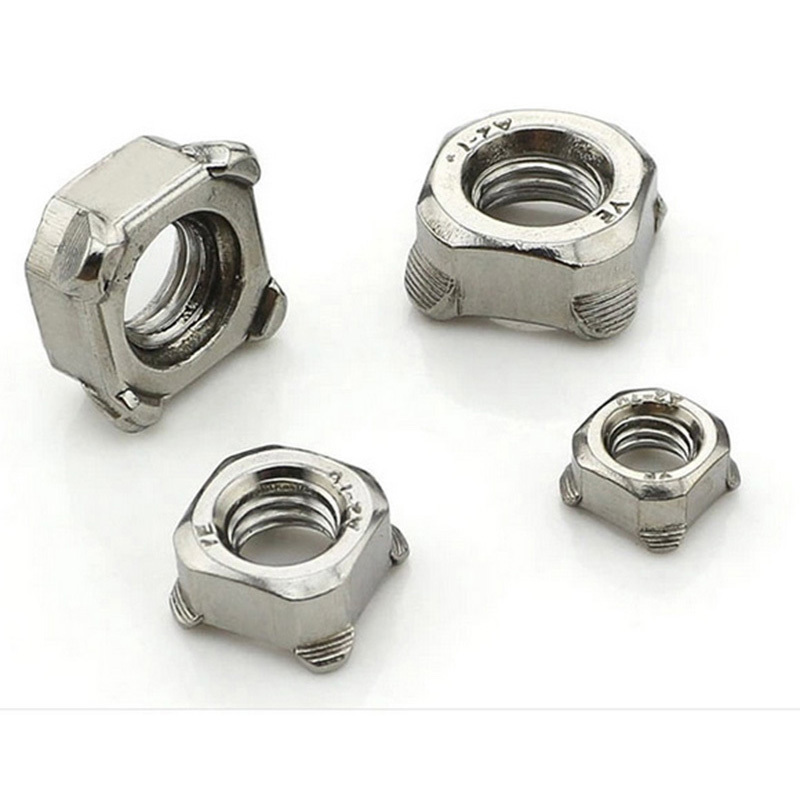 Stainless Steel A2-70 A4-80 SS201 SS304 SS316 DIN928 Square Weld Nuts