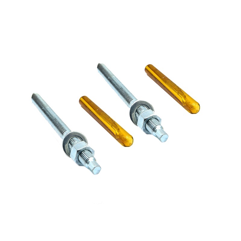 White Blue Zinc Plated Steel Chemical Anchor Bolts