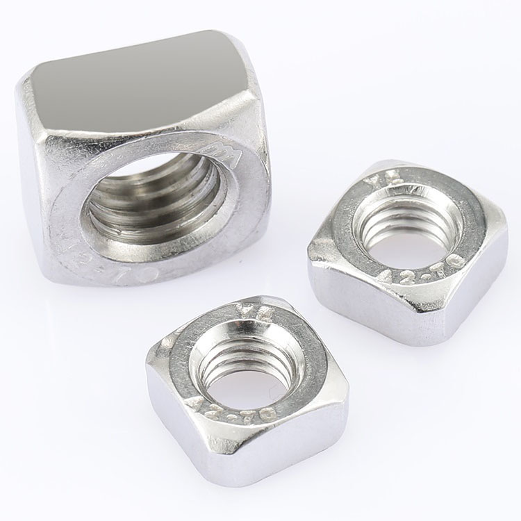 High Strength Grade 4 8 10 12 Steel Galvanized Blue White Zinc Plated DIN577 Square Nuts