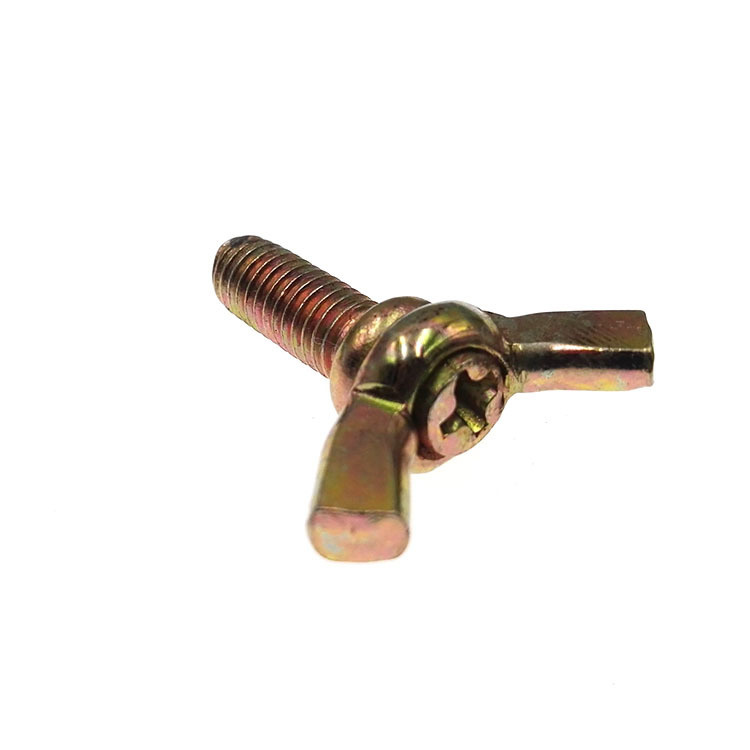 High Strength Grade 4.8 8.8 10.9 12.9 Yellow Zinc Plated DIN316 Butterfly Wing Bolts