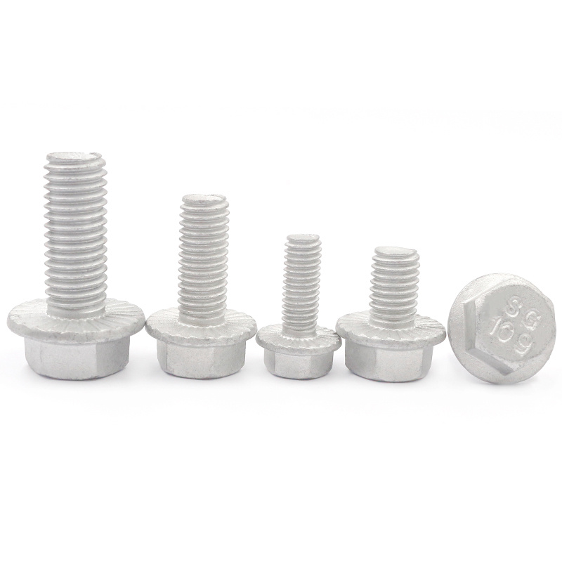 High Strength Grade 4.8 8.8 10.9 12.9 Hot Dip Galvanized HDG DIN6921 Flange Bolts