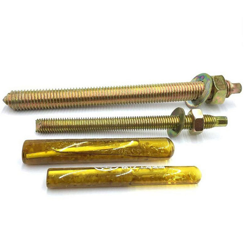 Color Yellow Zinc Plated Steel Chemical Anchor Bolts-Hebei Chengyi