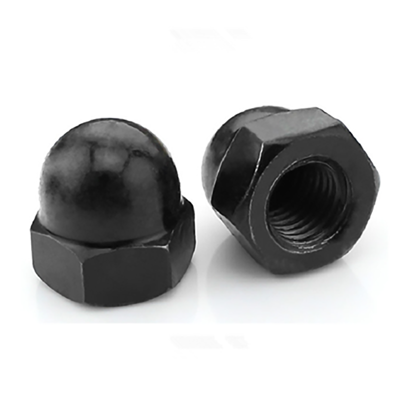 High Strength Grade 4 8 10 12 Steel Black Oxide DIN1587 Cap Nuts