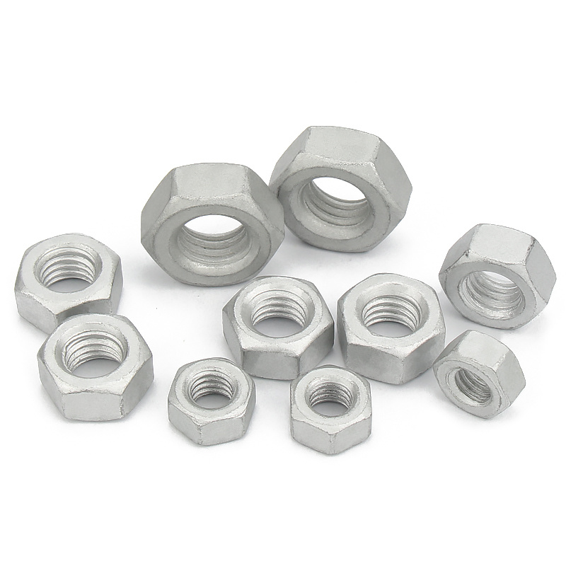 High Strength Grade 4 8 10 12 Steel Dacromet DIN934 Hex Nuts