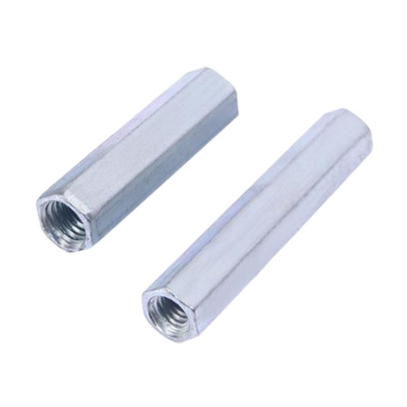 High Strength Grade 4 8 10 12 Steel Galvanized Blue White Zinc Plated DIN6334 Long Hex Coupling Nuts